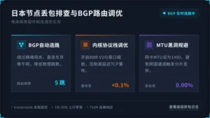 日本服务器丢包怎么解决？1分钟看懂BGP自动路由原理
