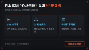 日本高防ip价格与性能倒挂?游戏出海抗DDoS,认准这3个硬指标