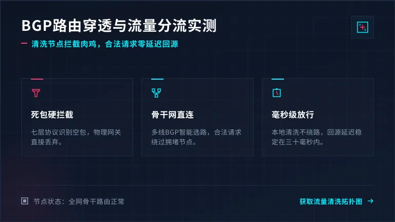 恶意流量如何被分流，合法流量如何穿透BGP路由 