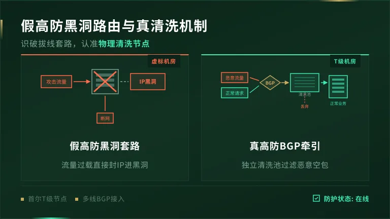假高防黑洞路由流程 