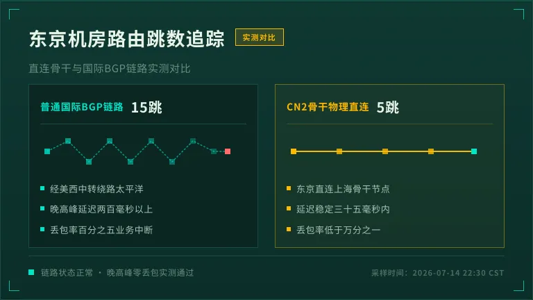 日本服务器路由追踪跳数