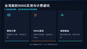 台湾高防服务器租用价格怎么算？900G扛D实测与避坑经验