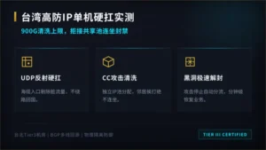 台湾高防ip价格哪家稳单机硬抗CC与UDP实测
