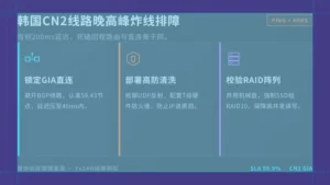 韩国服务器cn2线路ping值飙到200？3招搞定晚高峰炸线