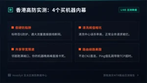 香港服务器防DDoS清洗实测，4个买机器内幕