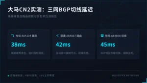 马来西亚服务器回国cn2丢包？实测3网BGP切线延迟