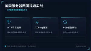 美国服务器回国速度怎么提？老运维教你3步排查路由节点