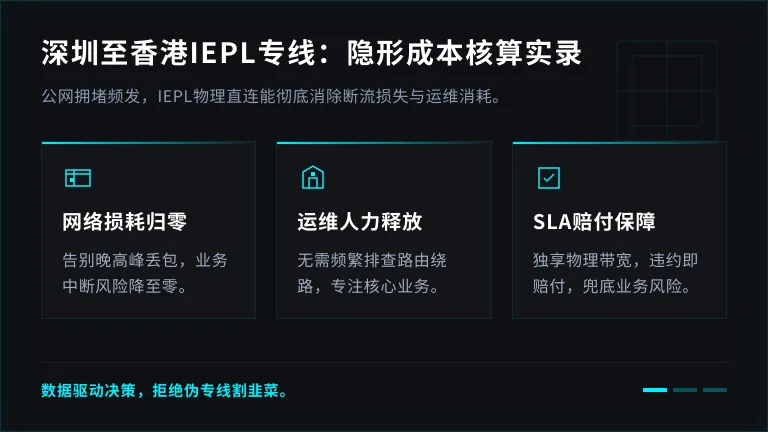 深圳到香港专线服务器租用成本核算：1条IEPL能省多少隐形成本