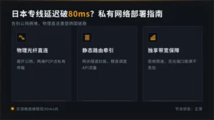 日本专线网络延迟超80ms？这套私有网络搞法拿去抄