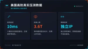 美国高防服务器哪家好？3个买海外硬防必看的真实压测数据