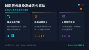 越南服务器延迟高怎么办？实测CN2直连降低80%丢包率