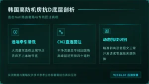 韩国高防服务器推荐：2026年老运维扒一扒韩国机房抗D猫腻