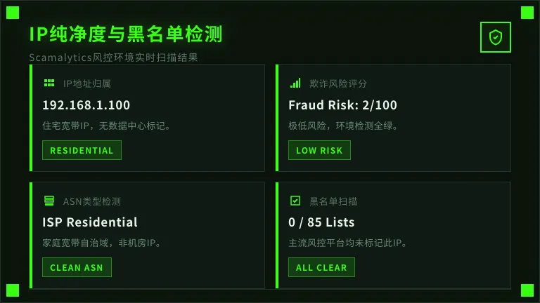 IP黑名单/纯净度检测报告