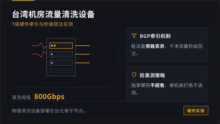 台湾机房流量清洗设备