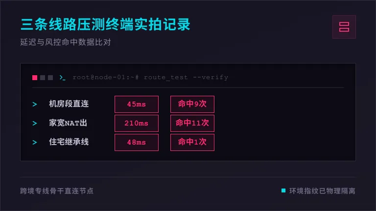 住宅ip代理挂云电脑:2026跨境店铺防关联压测记录 2 住宅代理IP三条线路压测终端