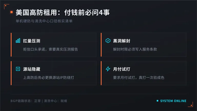 美国高防服务器租用建议:付钱前问客服4件事 1 美国高防服务器租用建议:付钱前问客服4件事