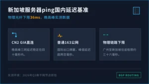 新加坡服务器ping国内延迟多少算正常?36ms是下限