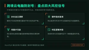 跨境云电脑防封号：老运维拆4个封号前信号