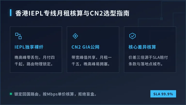 香港iepl专线多少钱一个月?CN2与IEPL价差3倍怎么选 1 香港iepl专线多少钱一个月?CN2与IEPL价差3倍怎么选