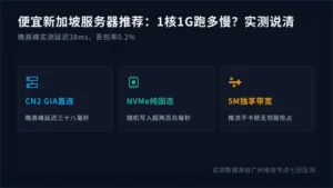 便宜新加坡服务器推荐：1核1G跑多慢？实测说清