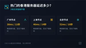 热门的香港服务器延迟多少?3地实测值摊开看